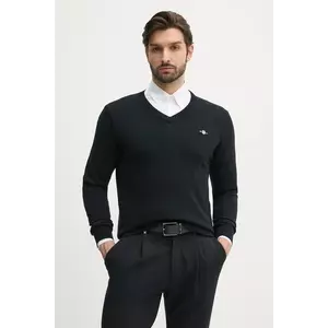 Gant pulover de bumbac culoarea negru, light, 8030562 imagine