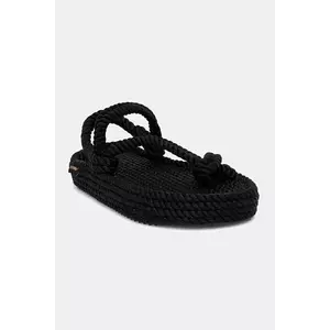 Bohonomad sandale Hawaii femei, culoarea negru, cu platforma, HAW.0020.PRS imagine