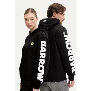 Barrow hanorac de bumbac culoarea negru, cu glugă, cu imprimeu, S5BWUAHS086 imagine