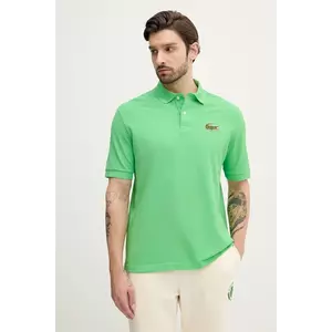 Lacoste polo de bumbac culoarea verde, cu imprimeu, PH2751 imagine