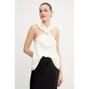 Marella top BERMUDA femei, culoarea alb, neted, 2513161013200 imagine