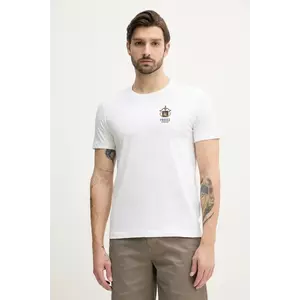 Aeronautica Militare tricou din bumbac barbati, culoarea bej, cu imprimeu, TS2391J592 imagine