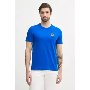 Aeronautica Militare tricou din bumbac barbati, culoarea albastru marin, cu imprimeu, TS2391J592 imagine