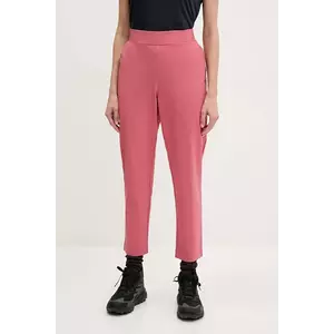 Helly Hansen pantaloni sport Thalia 2.0 femei, culoarea roz, drept, high waist, 34325 imagine