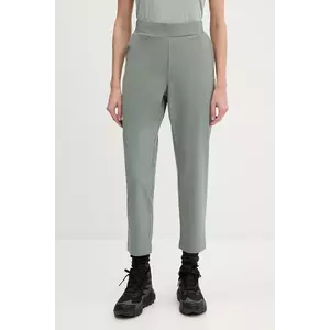 Helly Hansen pantaloni sport Thalia 2.0 femei, culoarea verde, drept, high waist, 34325 imagine