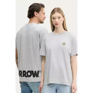 Barrow tricou din bumbac culoarea gri, cu imprimeu, S5BWUATH087 imagine