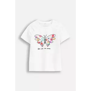 Coccodrillo tricou copii culoarea alb, MAXITROPIC GIRL KIDS imagine