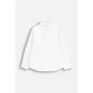 Coccodrillo cămașă de bumbac pentru copii culoarea alb, ELEGANT JUNIOR BOY imagine