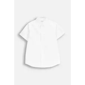 Coccodrillo cămașă de bumbac pentru copii culoarea alb, ELEGANT JUNIOR BOY imagine