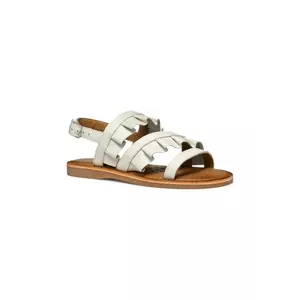 Geox sandale din piele pentru copii EOLIE culoarea alb, J55BSB.00085 imagine