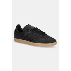 adidas Originals sneakers din piele Samba OG femei, culoarea negru, JS2762 imagine