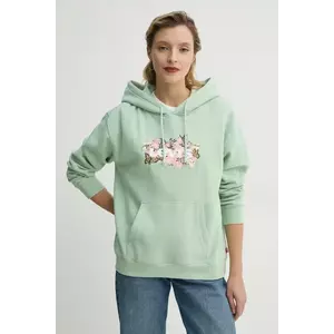 Levi's bluza femei, culoarea verde, cu glugă, cu imprimeu, A8801 imagine