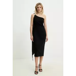 Answear Lab rochie culoarea negru, midi, mulată imagine