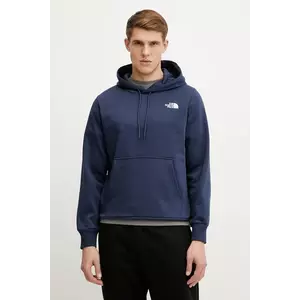 The North Face bluză Simple Dome bărbați, culoarea bleumarin, cu glugă, cu imprimeu, NF0A89FC8K21 imagine