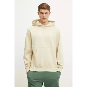 The North Face hanorac de bumbac Dome Relaxed bărbați, culoarea bej, cu glugă, uni, NF0A8C433X41 imagine