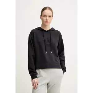 MM bluză femei, culoarea albastru marin, cu glugă, neted, 2516921027600 imagine