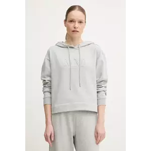 MM bluză femei, culoarea gri, cu glugă, neted, 2516921027600 imagine