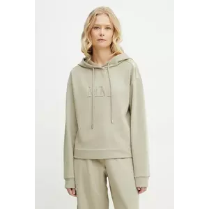 MM bluză femei, culoarea bej, cu glugă, neted, 2516921027600 imagine