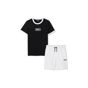 Dkny set de bumbac pentru copii culoarea negru, D62224 imagine
