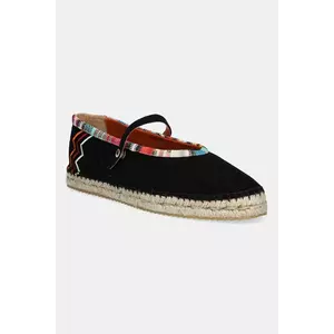 Missoni espadrile din piele întoarsă Lola culoarea negru, MWB012_001 imagine