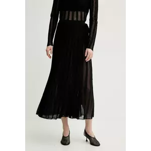 Remain fustă culoarea negru, maxi, evazati, 502541100 imagine