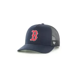 47 brand șapcă de baseball din bumbac MLB Boston Red Sox culoarea bleumarin, uni, B-MSHTC02GWP-NY imagine