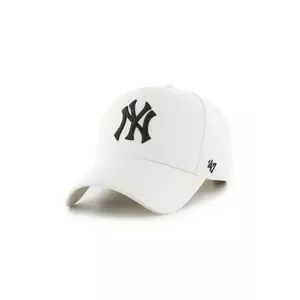 47 brand șapcă MLB New York Yankees culoarea alb, uni, B-FNDOF17GWP-SSC imagine