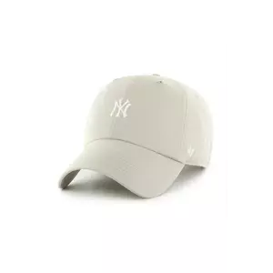 47 brand șapcă MLB New York Yankees culoarea gri, uni, B-FNDTN17GWS-F5A imagine