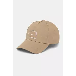 Karl Lagerfeld șapcă de baseball din bumbac K/RSG culoarea verde, cu imprimeu, A1W33201 imagine