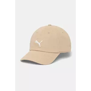 Puma șapcă culoarea bej, uni, 25970 imagine