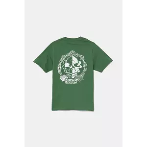 Vans tricou de bumbac pentru copii Mister Sinister culoarea verde, cu imprimeu, VN000MK8BR11 imagine