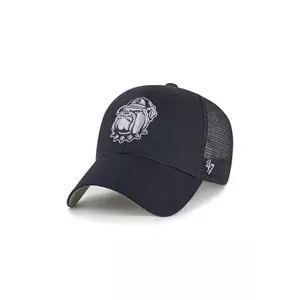 47 brand șapcă de baseball din bumbac NCAA Georgetown Hoyas culoarea bleumarin, uni, C-BRANS1093CTP-NY imagine