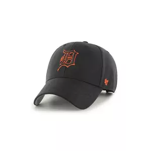 47 brand șapcă MLB Detroit Tigers culoarea negru, cu imprimeu, B-MVP09WBV-BKB imagine