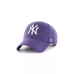 47 brand șapcă MLB New York Yankees culoarea violet, uni, B-MVPSP17WBP-PP imagine