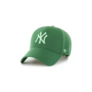 47 brand șapcă MLB New York Yankees culoarea verde, uni, B-MVPSP17WBP-RN imagine