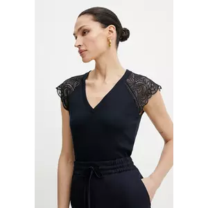 Morgan tricou DMEG femei, culoarea albastru marin, DMEG imagine