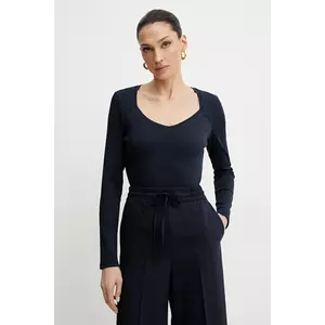 Morgan longsleeve TRESOR culoarea albastru marin, TRESOR imagine