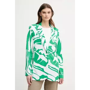 Joseph Ribkoff sacou culoarea verde, un singur rand de nasturi, modelator, 242230 imagine