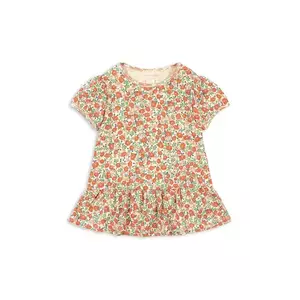 Konges Sløjd bluza de bumbac pentru copii CLASSIC TEE GOTS culoarea portocaliu, modelator, KS102548 imagine