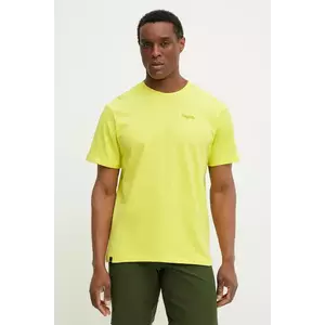 Haglöfs tricou barbati, culoarea galben, neted, 607658 imagine