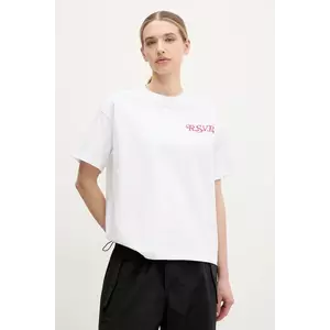 Fila tricou din bumbac Leffinge femei, culoarea alb, FAW1029 imagine