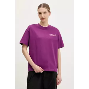 Fila tricou din bumbac Leffinge femei, culoarea roz, FAW1029 imagine