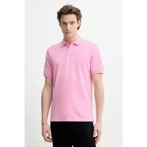 Marc O'Polo polo de bumbac barbati, culoarea roz, neted, 523223053092 imagine