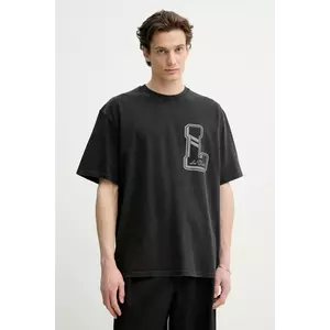 Les Deux tricou din bumbac barbati, culoarea negru, cu imprimeu, LDM101215 imagine