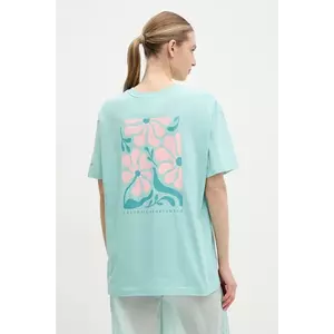 Columbia tricou din bumbac Rolling Bend femei, culoarea turcoaz, 2120031 imagine