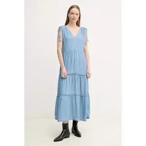 Pepe Jeans rochie EFFIE maxi, evazată, PL953664 imagine
