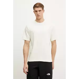 The North Face tricou din bumbac Relaxed barbati, culoarea bej, cu imprimeu, NF0A8C35QLI1 imagine