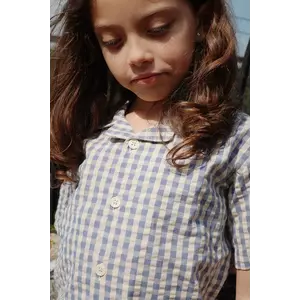 Konges Sløjd camasa de bumbac pentru copii KIM SS SHIRT GOTS KS102301 imagine