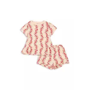 Konges Sløjd set de bumbac pentru copii FAMO FRILL SET GOTS culoarea roz, KS102601 imagine