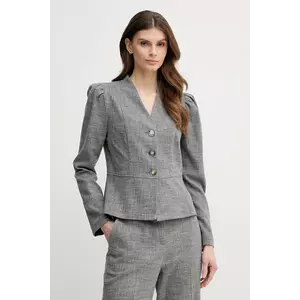 Joseph Ribkoff sacou culoarea gri, un singur rand de nasturi, melanj, 244207 imagine